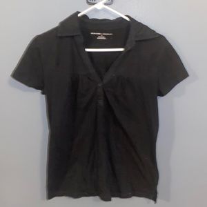 New York & Company Black Polo Size Small
